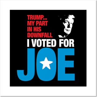 Voted for Joe (Blue) Posters and Art